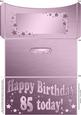 85th Birthday Metallic Age Money or Gift Wallet and Card