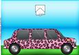 Large DL Leopardskin stretch limo quick Cut & Fold Card 