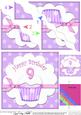 9th Birthday Cupcake Felties Wavy Corner Side Stacker