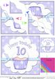 10th Birthday Cupcake Felties Wavy Corner Side Stacker