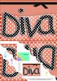 A5 Polka Dot Diva Scallop Corner Side Stacker Topper