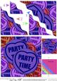 Party Time Sweet Heart Wavy Corner Side Stacker Topper