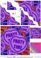 Party Time Sweet Heart Wavy Corner Side Stacker Topper
