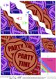 Party Time Sweet Heart Wavy Corner Side Stacker Topper