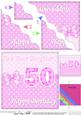 50th Birthday Daughter Felties Wavy Corner Side Stacker