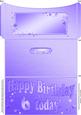 6th Birthday Metallic Age Money or Gift Wallet and Card