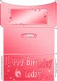 6th Birthday Metallic Age Money or Gift Wallet and Card