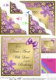 Floral Elegance Birthday Aunt Wavy Corner Stacker