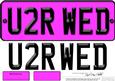 Large Dl You 2 Are Wed Novelty Number Plate N 3D Decoupage