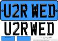 Large Dl You 2 Are Wed Novelty Number Plate N 3D Decoupage