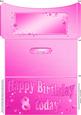 8th Birthday Metallic Age Money or Gift Wallet and Card