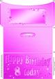 8th Birthday Metallic Age Money or Gift Wallet and Card