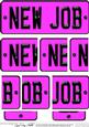 New Job Novelty Number Plate with Side Stacker