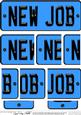 New Job Novelty Number Plate with Side Stacker