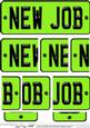 New Job Novelty Number Plate with Side Stacker