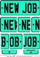 New Job Novelty Number Plate with Side Stacker