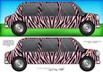 Large Dl Zebra Stripe Stretch Limo Quick Card N 3D Decoupage