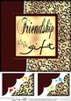 8 x 8 Fun and Funky Animal Print Scalloped Corner Topper