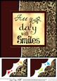 8 x 8 Fun and Funky Animal Print Scalloped Corner Topper