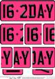 16th Birthday Fun Novelty Number Plate with Side Stacker Top