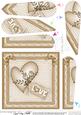 Love Heart Fan Pyramage Topper