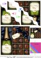 Fathers Day Champers N Chocs Wavy Corner Side Stacker Topper