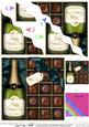 Fathers Day Champers N Chocs Wavy Corner Side Stacker Topper
