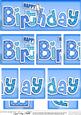Dl Happy Birthday Felties Side Stacker Topper