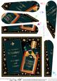 Fathers Day Whisky Fan Pyramage Topper