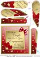 Elegant Romantic Engagement Fan Pyramage Topper