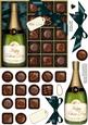Fathers Day Champers Quick Card with 3D Decoupage