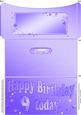 9th Birthday Metallic Age Money or Gift Wallet and Card