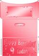 9th Birthday Metallic Age Money or Gift Wallet and Card