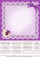 Pansy on Butterfly Lace Matching 8 x 8 Insert Panel and Gree