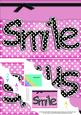 A5 Polka Dot Smile Scallop Corner Side Stacker Topper