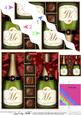 Mr & Mr Champers N Chocs Wavy Corner Side Stacker Topper