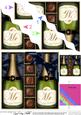 Mr & Mr Champers N Chocs Wavy Corner Side Stacker Topper