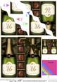 Mr & Mr Champers N Chocs Wavy Corner Side Stacker Topper