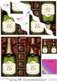 Mr & Mr Champers N Chocs Wavy Corner Side Stacker Topper