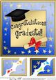 8 x 8 Congratulations Graduate Scalloped Corner Topper