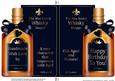 Birthday Whisky Bottle Shaped Card