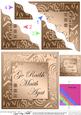 Elegant Metallic Irish Gaelic Thank You Wavy Corner
