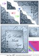 Elegant Metallic Irish Gaelic Thank You Wavy Corner