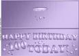 Large Dl 100th Birthday Quick Cut and Fold Card