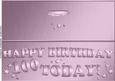 Large Dl 100th Birthday Quick Cut and Fold Card