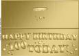 Large Dl 100th Birthday Quick Cut and Fold Card