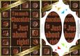 A5 Chocolate Greetings Scallop Corners N Pyramage