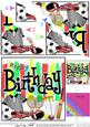 Birthday Sports N Games Wavy Corner Side Stacker Topper