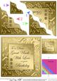 Elegant Metallic Birthday Great Uncle Wavy Corner Stacker