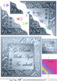 Elegant Metallic Irish Gaelic Thank You Wavy Corner